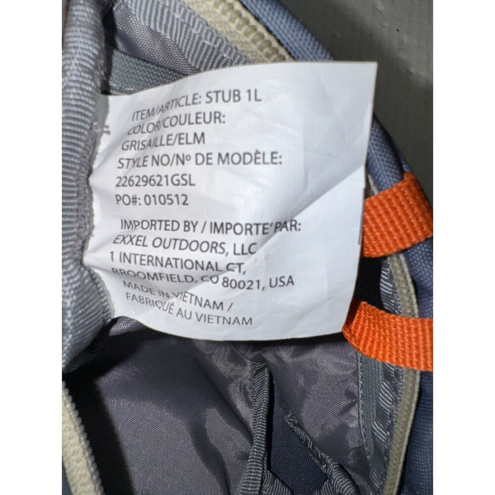 kelty stub 1l waist pack Fanny Pack Cross body Gray Outdoor - Picture 3 of 5